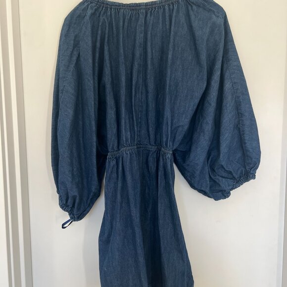 Free People Denim Elastic Flowy Mini Dress - Picture 6 of 6